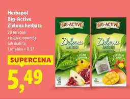 Lidl Herbata Zielona z pigwą Herbapol oferta