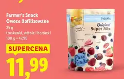 Lidl Truskawki liofilizowane Farmer's Snack oferta