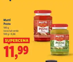Lidl Pesto Mutti rosso oferta