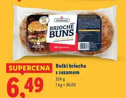 Lidl Bułki brioche z sezamem Schulstad oferta