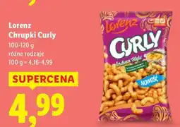 Lidl Chrupki Curly różne rodzaje Lorenz oferta