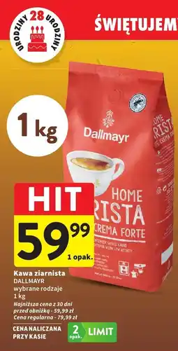 Intermarche Kawa ziarnista Dallmayr Home Rista Crema Forte oferta