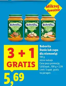 Lidl Danie dla niemowląt Bobovita oferta