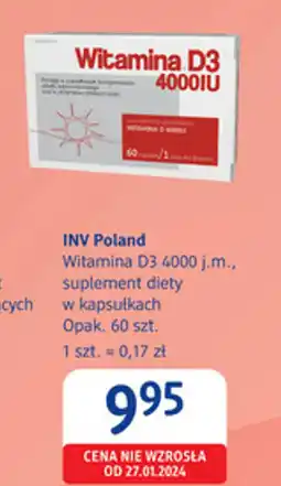 dm drogerie markt INV Poland Witamina D3 4000 j.m., suplement diety oferta