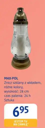 dm drogerie markt MAX-POL Znicz szklany z wkładem oferta
