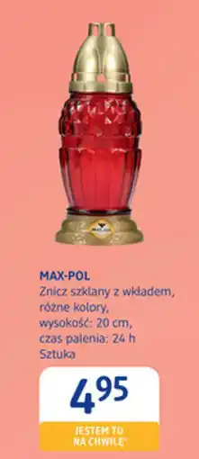 dm drogerie markt MAX-POL Znicz szklany z wkładem oferta