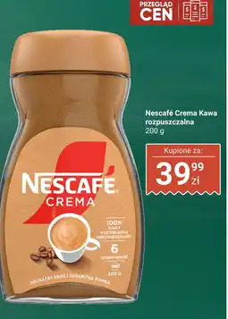 Biedronka Kawa rozpuszczalna Crema 200 g Nescafe oferta