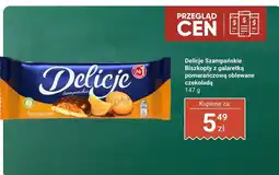 Biedronka Biszkopty z galaretką pomarańczową Delicje Szampańskie oferta