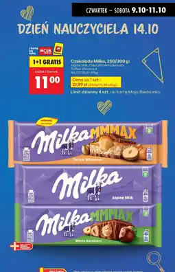 Biedronka Czekolada Milka Toffee Wholenut oferta