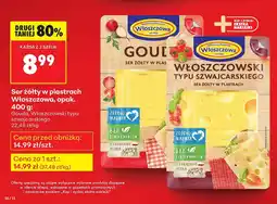 Biedronka Ser żółty Gouda w plastrach Włoszczowa oferta