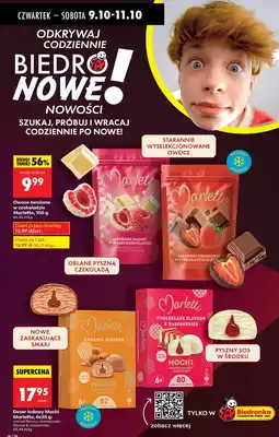 Biedronka Deser lodowy Mochi Marletto carmel flavour, cheesecake flavour & raspberries oferta