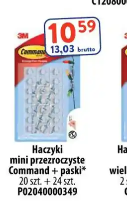 AT Haczyki mini przezroczyste Command + paski oferta