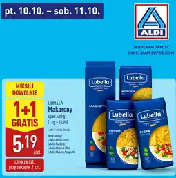 ALDI Makaron Lubella różne rodzaje oferta