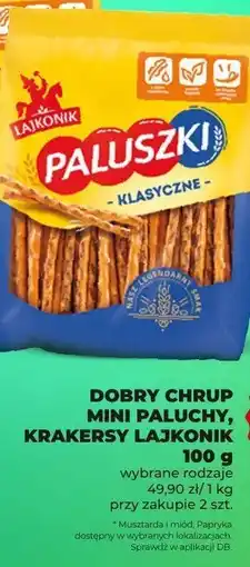 Duży Ben Przekąski Dobry Chrup Mini Paluszki, Krakersy Lajkonik oferta