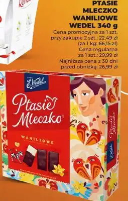 Duży Ben Czekolada Ptasie Mleczko waniliowe Wedel 340g oferta