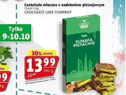 Prim Market Czekolada mleczna z nadzieniem pistacjowym Kunafa Pistachio CHOCOLATE LAKE COMPANY oferta