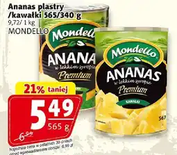 Prim Market Ananas plastry/kawałki MONDELLO oferta