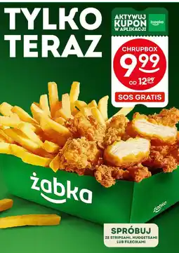 Żabka Chrupbox różne rodzaje (ze stripsami, nuggetsami lub filecikami) Żabka oferta