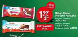 Żabka Baton Kinder Mleczna Kanapka klasyczna, truskawka oferta