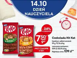 Żabka Czekolada Kit Kat hazelnut, salted caramel oferta