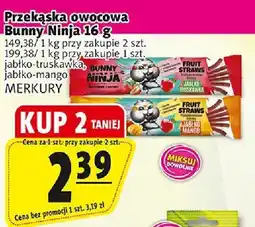 Prim Market Przekąska owocowa Bunny Ninja jabłko-truskawka/jabłko-mango Merkury oferta