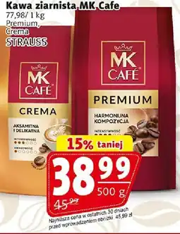 Prim Market Kawa ziarnista MK Cafe Premium Crema Strauss oferta