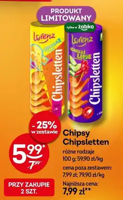 Żabka Chipsy Chipsletten różne rodzaje oferta