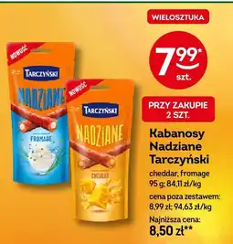 Żabka Kabanosy nadziane Tarczyński cheddar, fromage oferta
