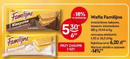 Żabka Wafle Familijne śmietankowe, kakaowe, kakaowo-śmietankowe oferta