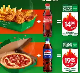 Żabka Zestaw Pizza na wynos + napój Pepsi Żabka oferta