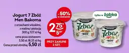 Żabka Jogurt 7 Zbóż Men Bakoma z orzechami włoskimi, z maliną i pistacją oferta