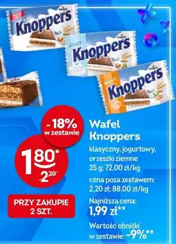 Żabka Wafel Knoppers klasyczny, jogurtowy, orzeszki ziemne oferta