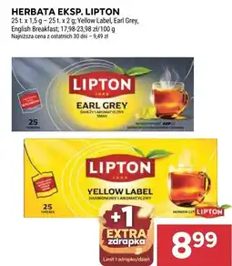 Stokrotka Herbata ekspresowa Lipton Yellow Label oferta