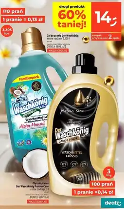 Dealz Żel do prania aloha hawaii color Der Waschkonig oferta