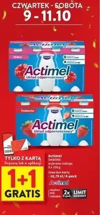 Intermarche Jogurt malina Danone Actimel oferta