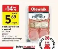 Intermarche Kiełbasa żywiecka sucha z szynki Olewnik oferta