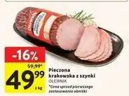 Intermarche Kiełbasa krakowska z szynki Olewnik oferta