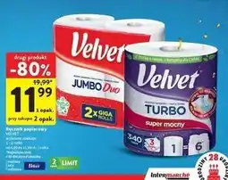 Intermarche Ręcznik papierowy duo Velvet Jumbo oferta