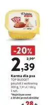 Intermarche Karma dla psa z wołowiną Top Budget oferta