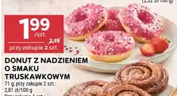 Stokrotka Market DONUT Z NADZIENIEM O SMAKU TRUSKAWKOWYM oferta
