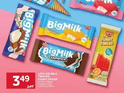 Stokrotka Market Lody Big Milk, Twister, Funny Finger oferta