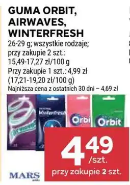 Stokrotka Market Guma Orbit, Airwaves, Winterfresh oferta