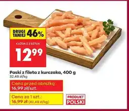Biedronka Paski z fileta z kurczaka 400 g oferta