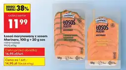 Biedronka Łosoś marynowany z sosem Marinero, 100 g + 20 g sos oferta