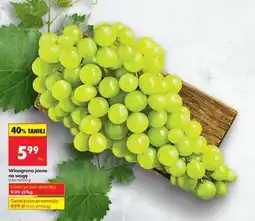 Biedronka Winogrono jasne na wagę oferta