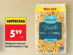 Biedronka Makaron durum fusilli Pastani, 1 kg oferta