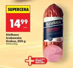Biedronka Kiełbasa krakowska Krakus, 250 g oferta