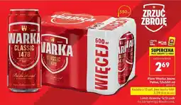 Biedronka Piwo Warka Jasne Pełne 12x550 ml oferta