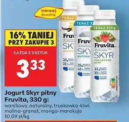 Biedronka Jogurt Skyr pitny Fruvita, 330 g oferta