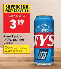 Biedronka Piwo Tyskie 0,0%, 500 ml oferta